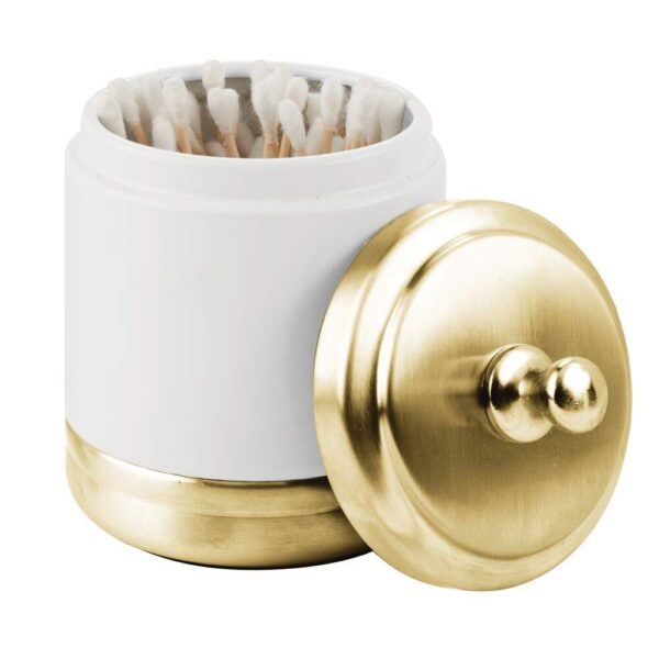 Storage Organizer Canister Jar for Cotton Balls, Swabs