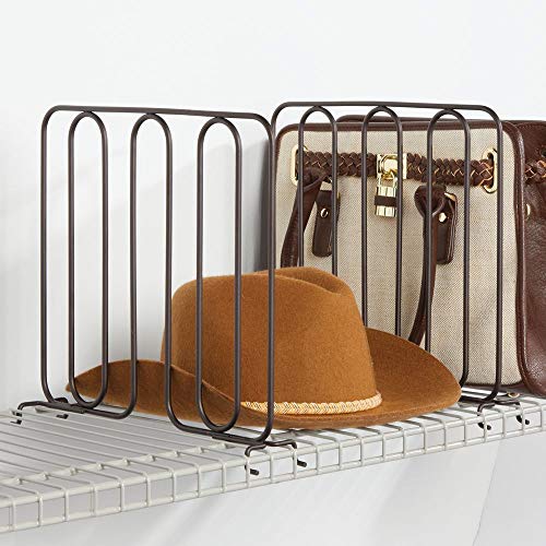 mDesign Versatile Modern Metal Wire Closet