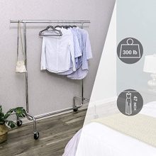Metal 300 lb Clothing Rack on Wheels