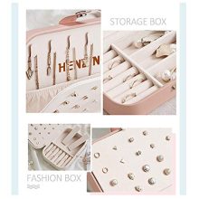 Jewelry Box Organiser Small Travel PU Leather