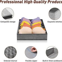Criusia Drawer Organizer, 4 Set Foldable Underwear