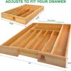 Utensil Holder and Cutlery Tray with Grooved Drawer Dividers