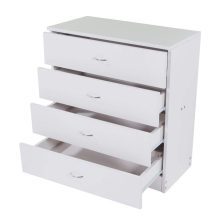 Drawer Chest, MDF Wood 4 Drawer Dresser