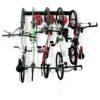 Bike Rack Garage Storage 5 Bicycles Hooks Wall Mount