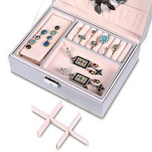 misaya Jewelry Organizer Box - Women Two Layer Display