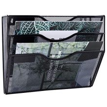 EASEPRES 3 Pockets Mesh Wall File Holder Organizer Office