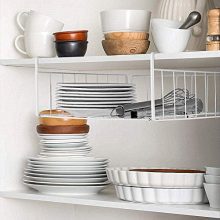 SimpleTrending Under Cabinet Organizer Shelf, 2 Pack