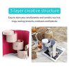 Vlando Travel Jewelry Roll Portable Storage Organizer