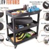 Stand Steady Tubstr 3 Shelf Utility Cart