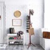 High-Grade Wooden Tree Coat Rack Stand, 6 Hooks