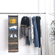 Hanging Shelves with 6 Side Pockets for Clothes Storage