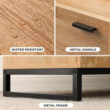 WLIVE 4 Drawer High Dresser, Drawer Chest, Storage Cabinet