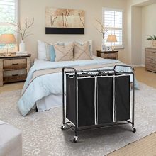 ROMOON Laundry Sorter, 3 Bag Laundry Hamper Sorter