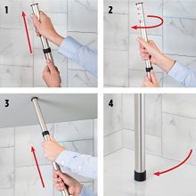 Steel Tension 4-Shelf Extendable Corner Storage Caddy