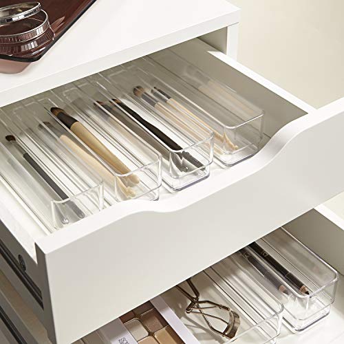 STORi Clear Plastic Makeup & Vanity Drawer Organizers