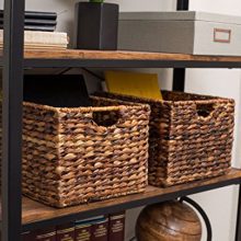 BIRDROCK HOME Woven Storage Shelf Organizer Baskets with Handles