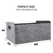 WELAXY storage baskets Felt Foldable Drawer Organizer