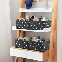 Small Storage Bins Baskets for Organizing Books Magazines Makeups