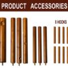 Premium Bamboo Coat Rack Tree with 8 Hooks