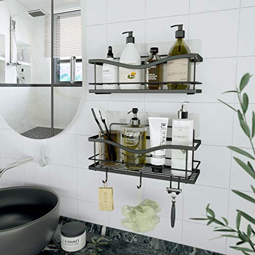 No Drilling Traceless Adhesive Bathroom Storage Organizer