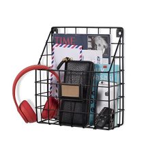 Wall35 Rivista File Holder - Metal Mesh Wire Shelf