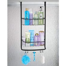 mDesign Modern Metal Bathroom Tub and Shower Caddy