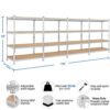 Yaheetech 4-Shelf Heavy Duty Shelving Garage