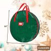 Christmas Wreath and Garland Bag with Durable Zippered Closure