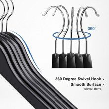 Wooden Coat Hangers Suit Hangers with Pants Bar