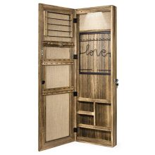 SRIWATANA Jewelry Armoire Cabinet, Solid Wood Jewelry
