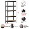 Topeakmart 4 Pack 5 Tier Shelving Unit and Storage Shelves