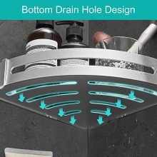Multifunctional Bathroom Shelves in 2 Pack,Shower Shelf Caddy