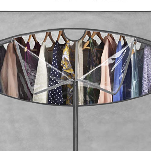 Wardrobe Clothes Storage Organizer Closet with Hanging Rack