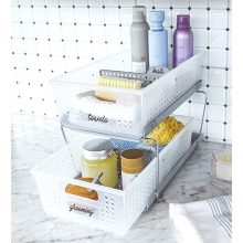 Organizer Bath Collection Slide-out Baskets with Handles