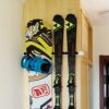 Aluminum Heavy Duty Ski and Snowboard Wall Mount Rack