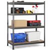 Topeakmart Heavy Duty 4 Level Garage Shelf Steel