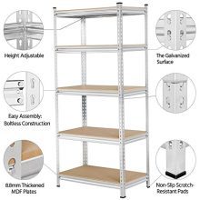 YAHEETECH 5-Shelf Storage Shelves