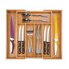 Organizer Tray Bamboo Expandable Cutlery