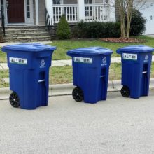 32Gal Wheel Recycle Bin
