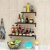 Rustic Wood Wall Shelves Decor Set of 3