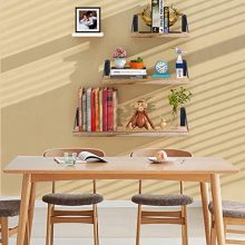 AIBORS Floating Shelves for Wall, Rustic Wood Wall Shelves Decor Set