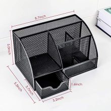 Mesh Desk Organizer Multifunctional Desktop Organizer Office