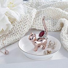 POMIDEA Cat Luck Cutie Ceramic Ring Holder Jewelry