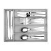 Effortless Kitchen Drawer Harmony with GBmall 5-Compartment Steel Mesh Cutlery Tray - Organize Your Silverware with Style