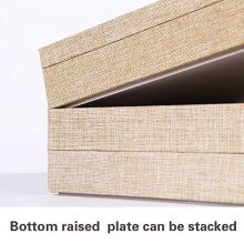 Sackcloth Stackable Jewelry Trays Organizer Set