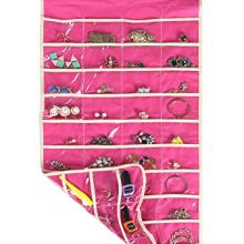 Maximize Space with the Ohlily Wall Hanging Jewelry Organizer – 80 Pocket Storage