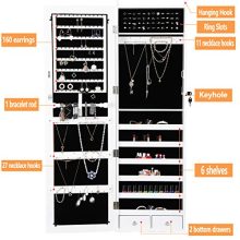 Mounted Jewelry Organizer with Full Length