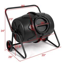Goplus Compost Tumbler Outdoor Garden