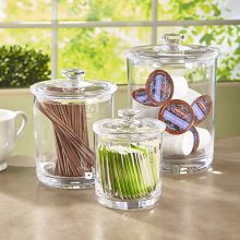 Premium Quality Clear Plastic Apothecary Jars