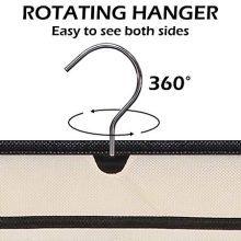 40 Pockets and 20 Hook & Loops Closet Necklace Holder